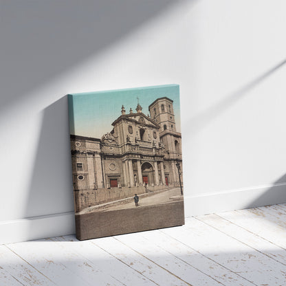 A picture of Valladolid. Le Catedral, a mockup of the print leaning against a wall