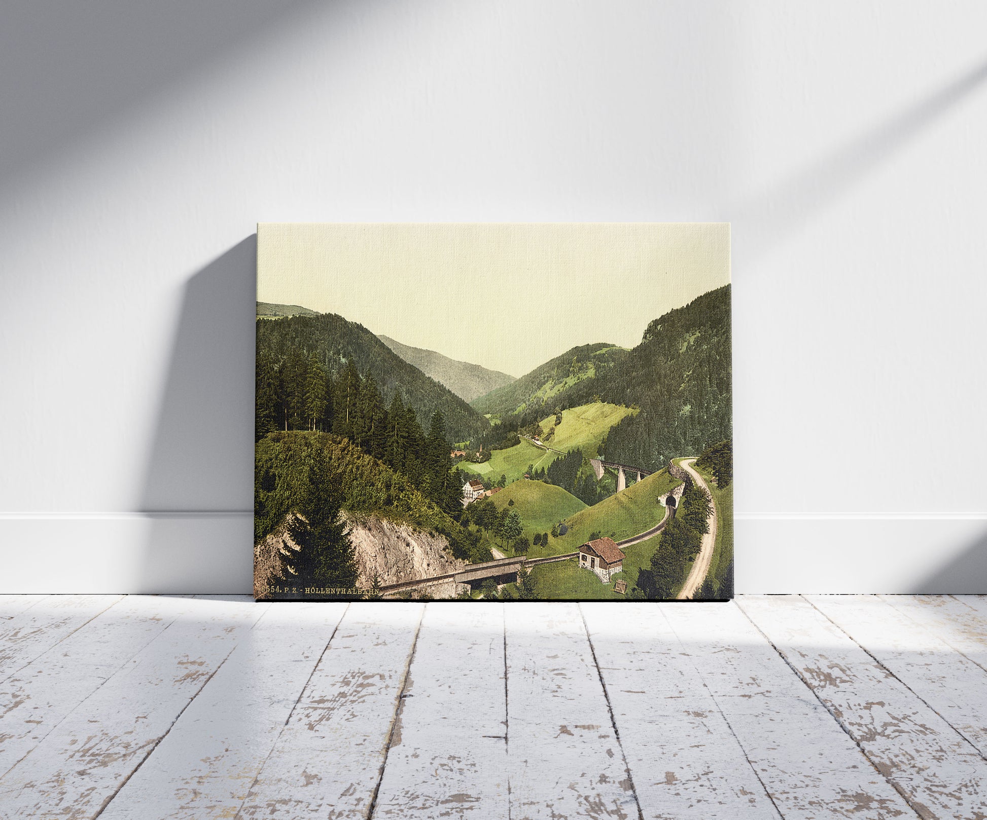 A picture of Valley and railway, Hollenthal, Black Forest, Baden, Germany