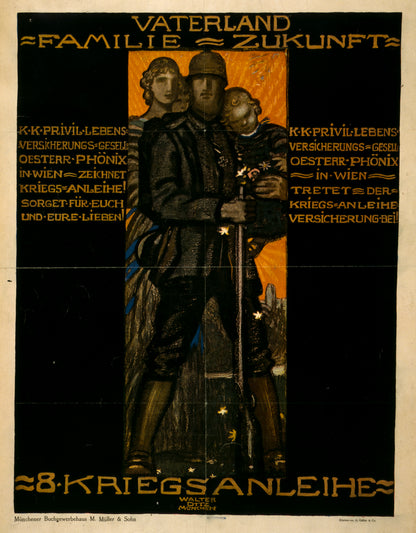 A picture of Vaterland, Familie, Zukunft ... 8. Kriegsanleihe