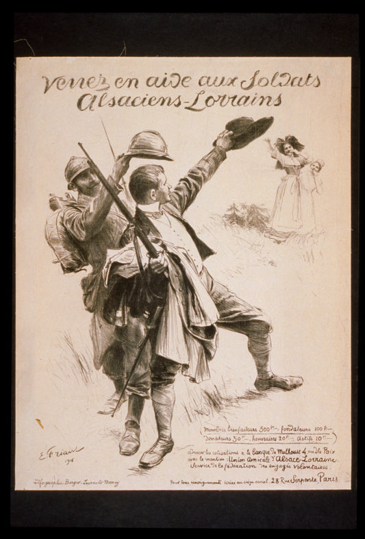 A picture of Venez en aide aux soldats Alsaciens-Lorraines.