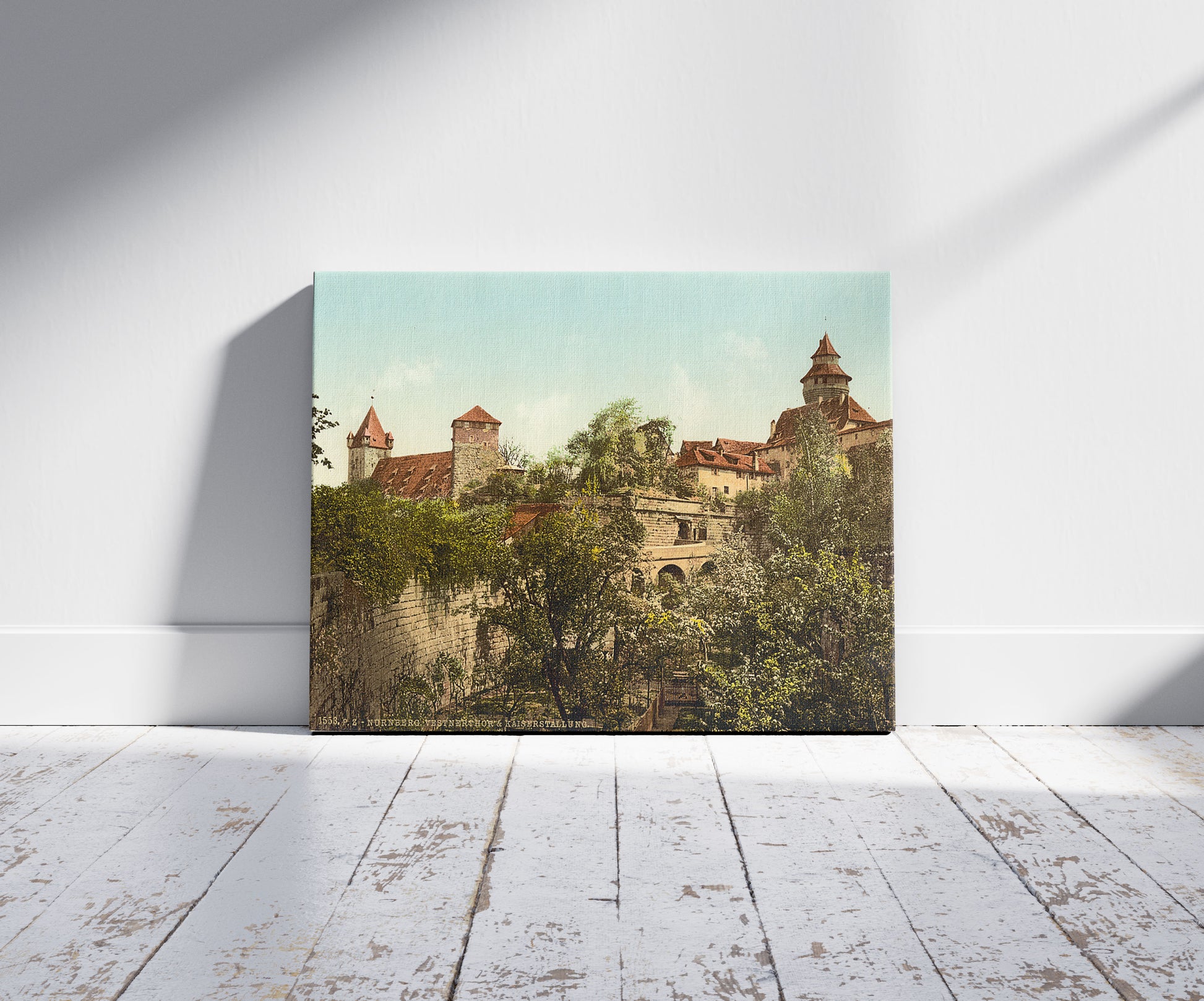 A picture of Vestnerthor (i.e. Vestner Tor), with imperial stables, Nuremberg, Bavraria, Germany