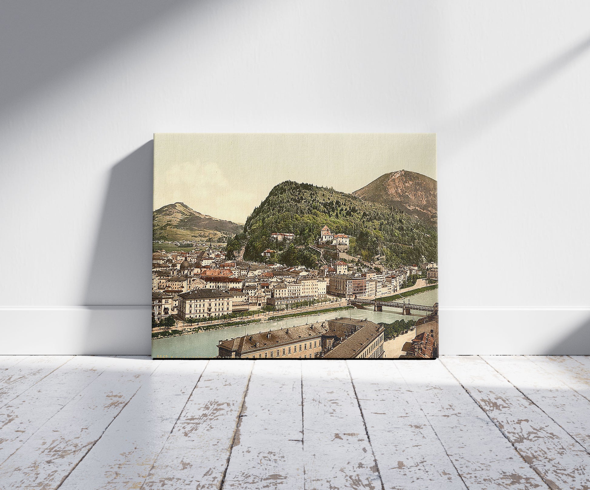 A picture of View of Gaisberg and Kapuzinerberg, Salzburg, Austro-Hungary