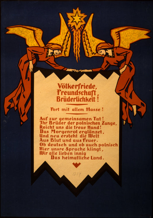 A picture of Völkerfriede, Freundschaft, Brüderlichkeit! Fort mit allem Hasse! ...