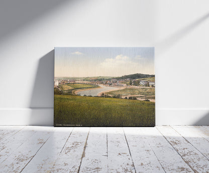 A picture of Wadebridge from south, Cornwall, England