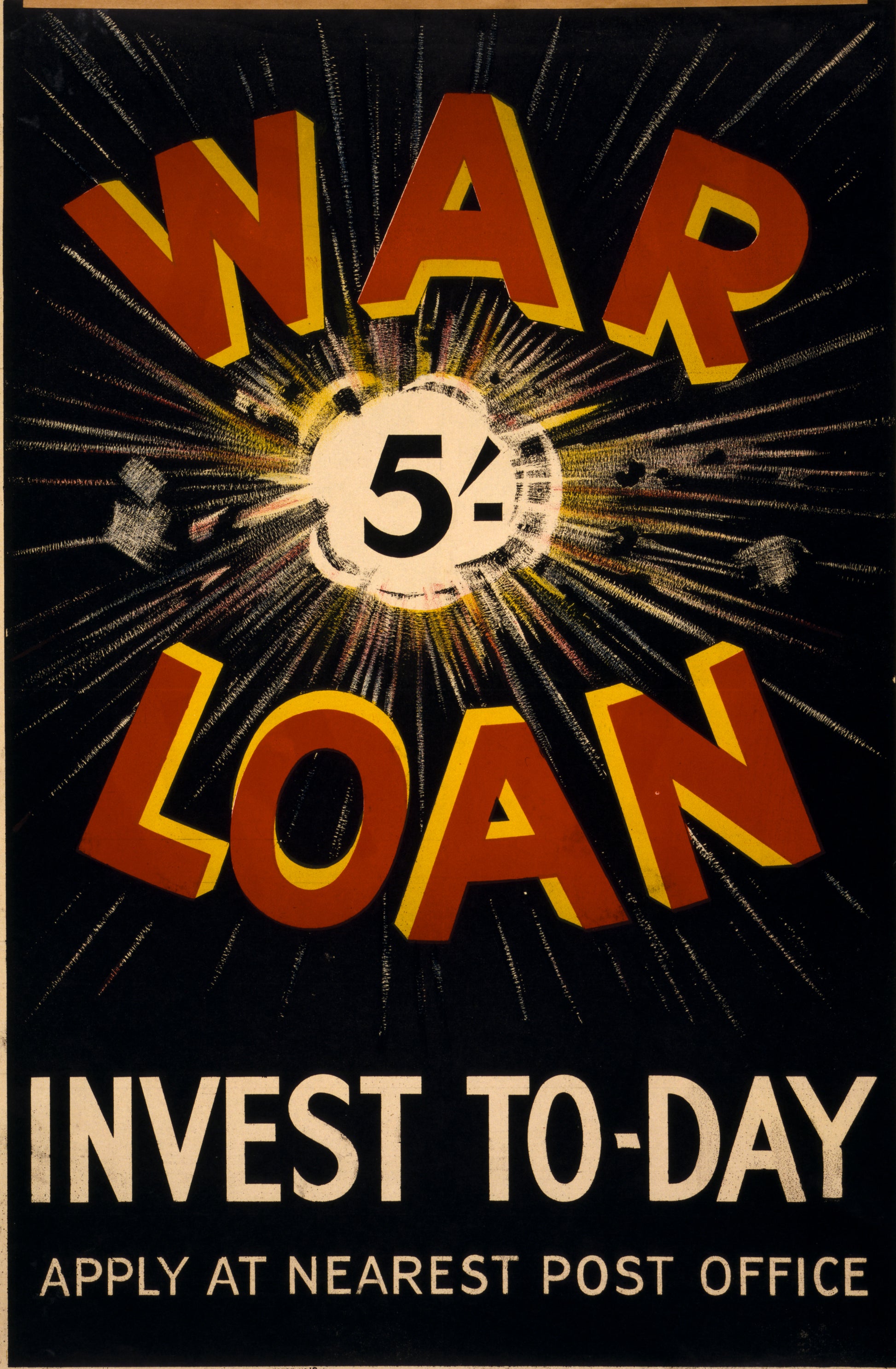 A picture of War loan. Invest to-day. Apply at nearest post office