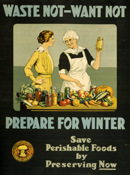A picture of Waste not, want not - prepare for winter