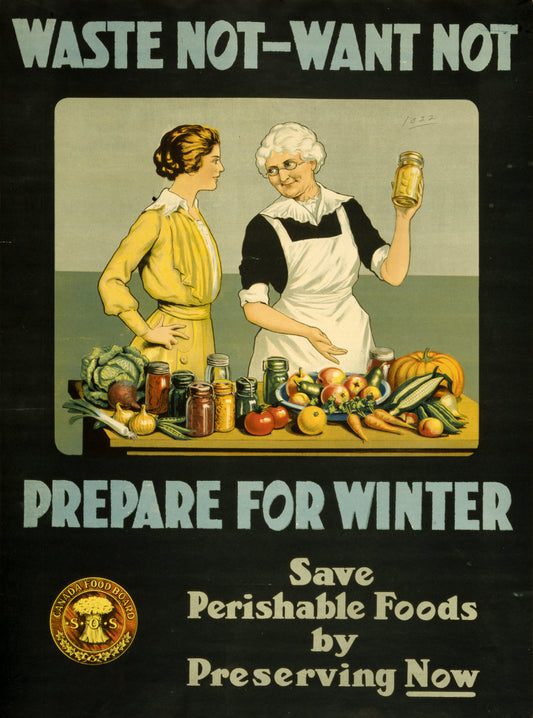 A picture of Waste not, want not - prepare for winter
