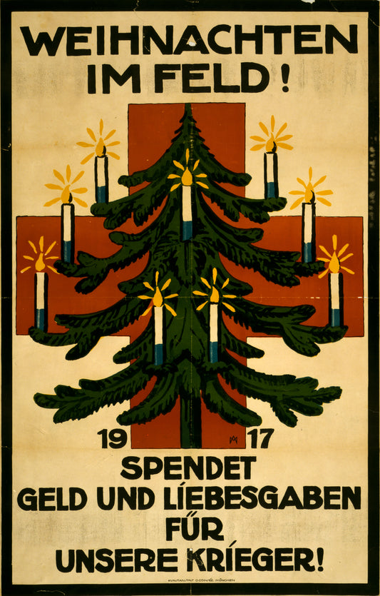 A picture of Weinachten im Feld! 1917. Spendet Geld und Liebesgaben für unsere Krieger!