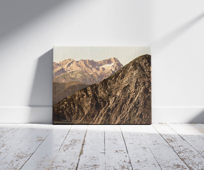 A picture of Wettersteingebirge from Krottenkopf, Upper Bavaria, Germany