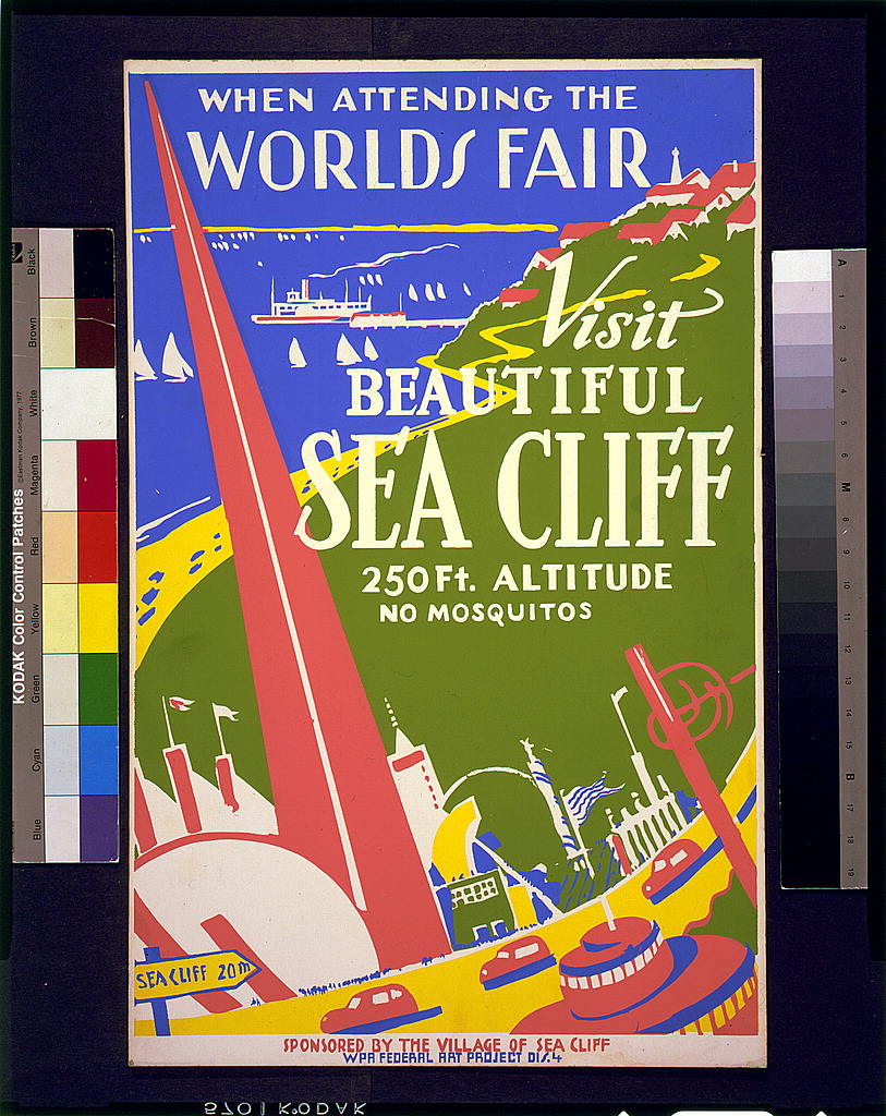 A picture of When attending the World's Fair, visit beautiful Sea Cliff 250 ft. altitude : No mosquitos.