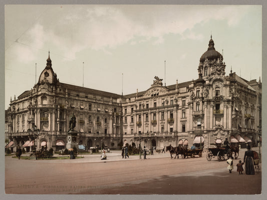 A picture of Wiesbaden. Kaiser Friedrich-Denkmal & Hotel Nassauer-Hof