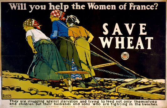 A picture of Will you help the women of France? Save wheat