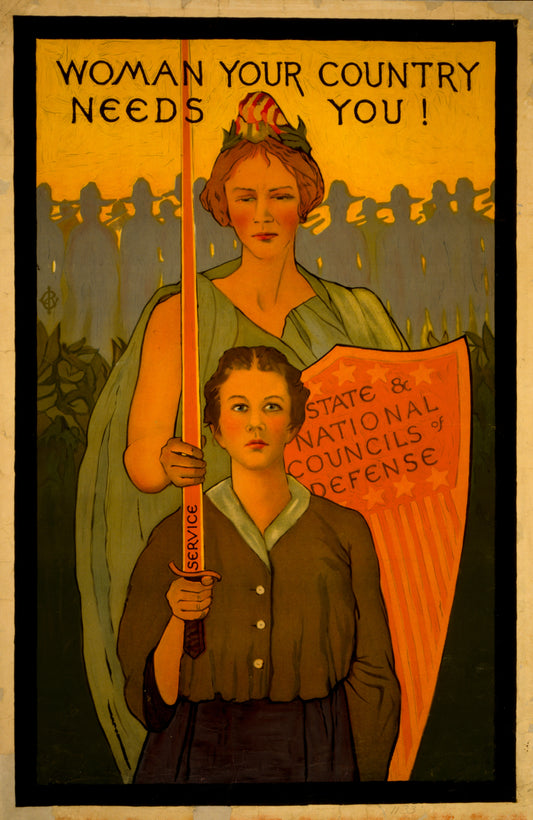 A picture of Woman your country needs you!