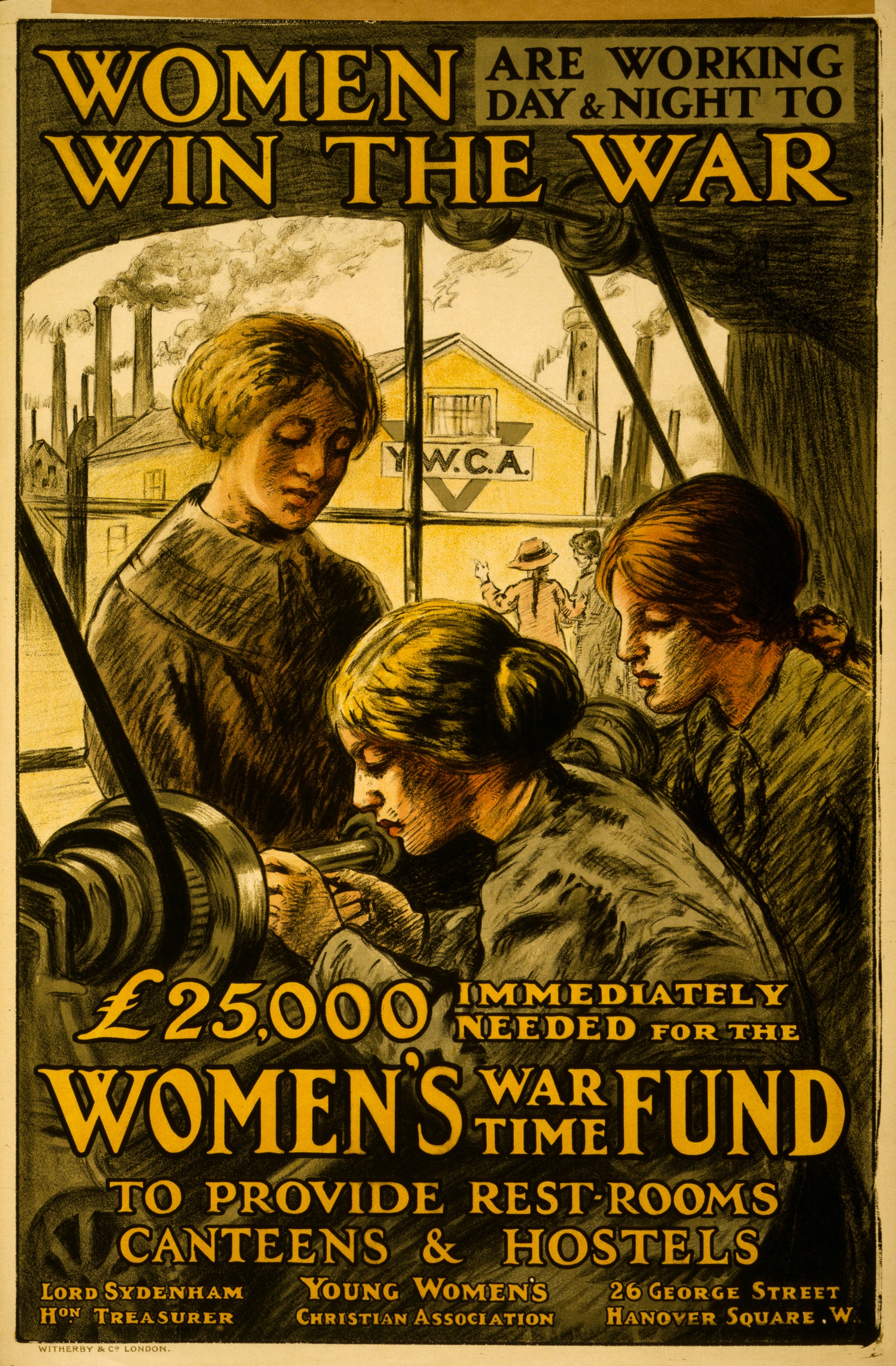 A picture of Women are working day & night to win the war