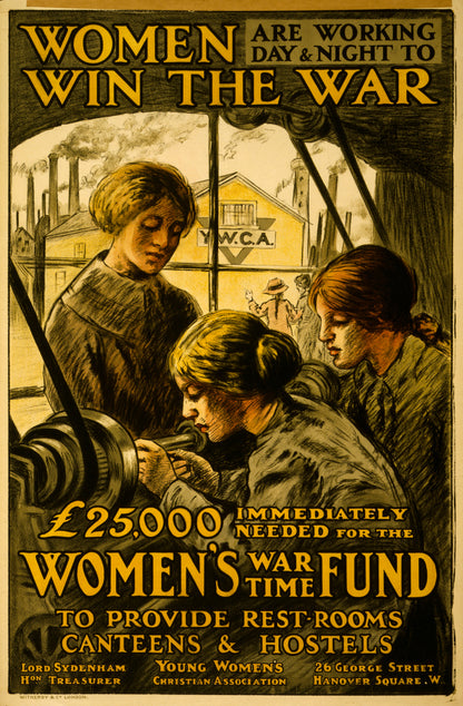 A picture of Women are working day & night to win the war