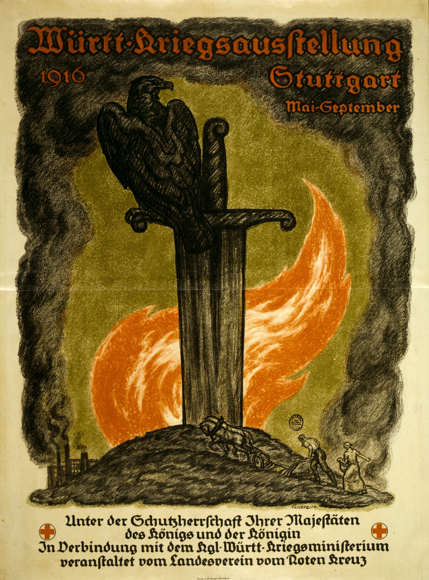 A picture of Württ. Kriegsausstellung, 1916 Stuttgart Mai-September
