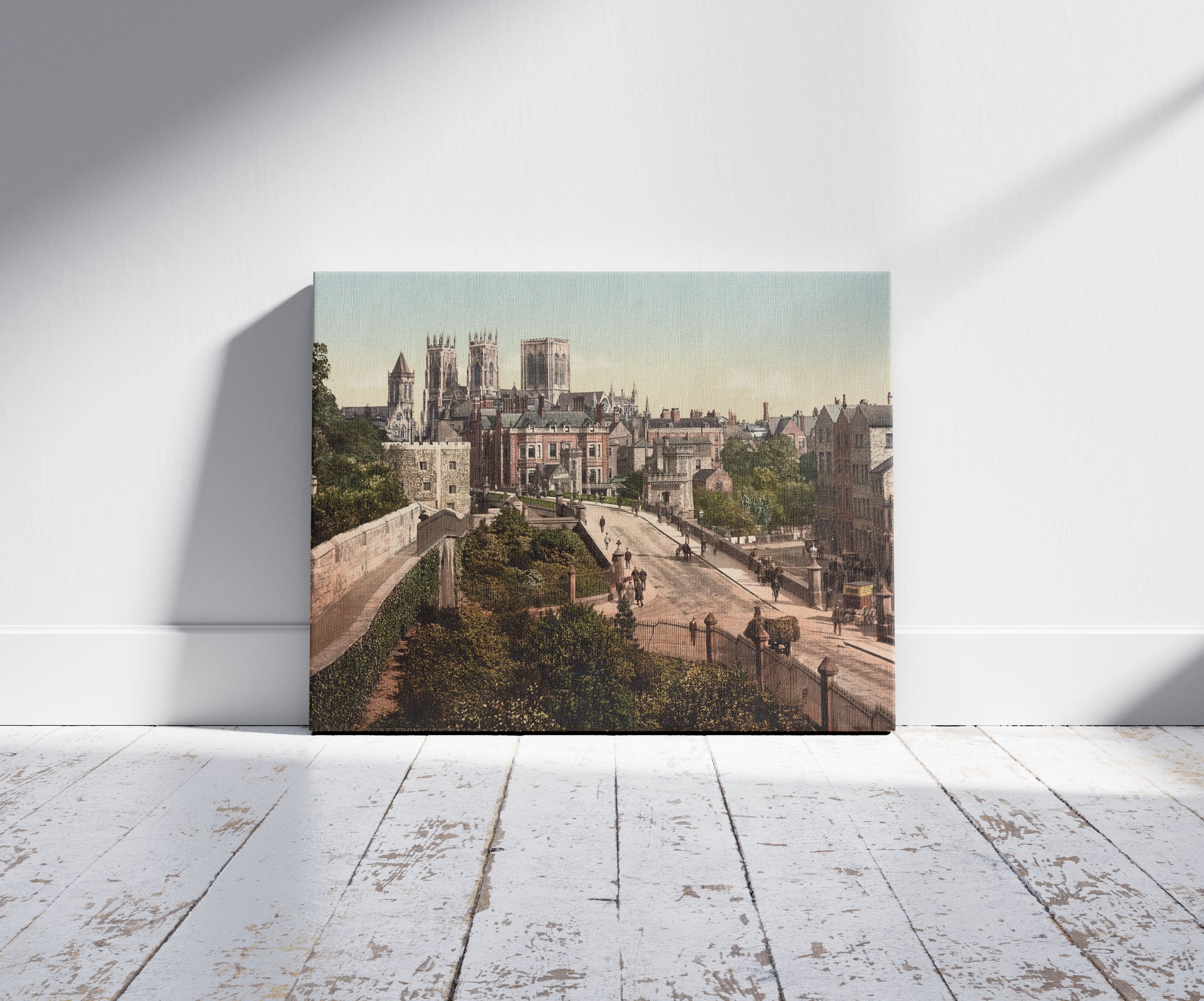 A picture of York from City Walls