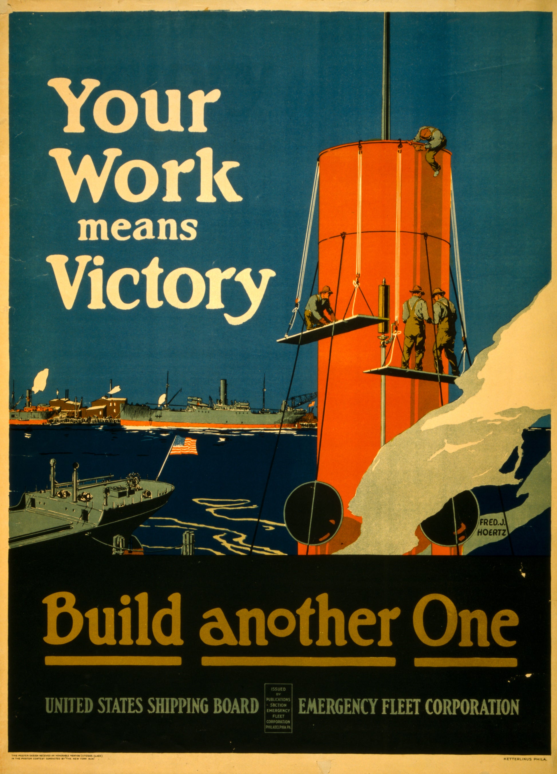 A picture of Your work means victory - build another one