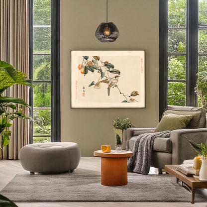 A picture of Zenpen no jū, a mockup of the print leaning against a wall