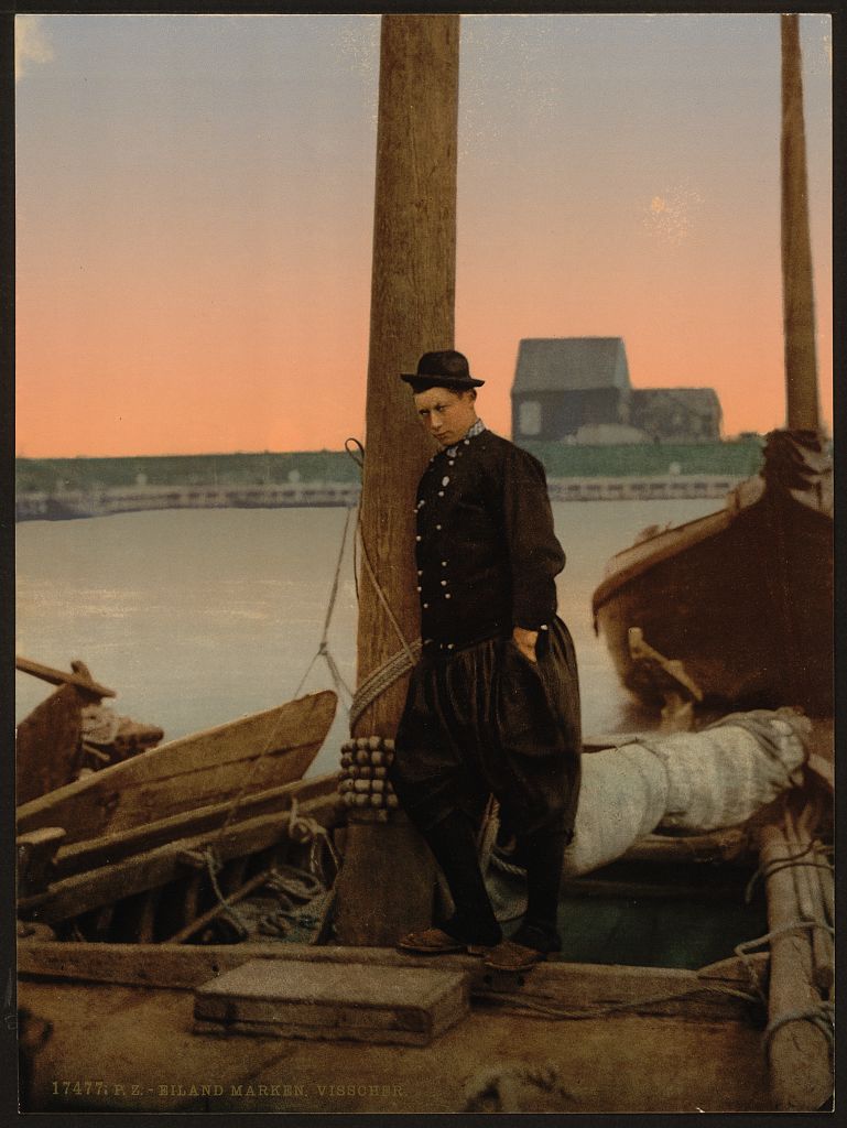 A picture of A Dutch fisherman, Marken Island, Holland