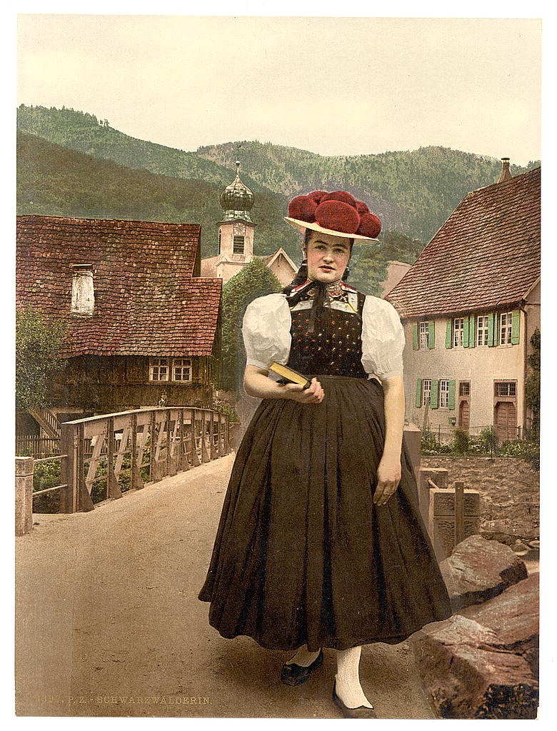 A picture of A Girl of the Black Forest, Black Forest, Baden, Germany