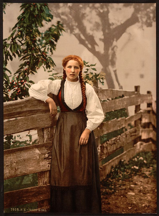 A picture of A girl of Voss, Hardanger Fjord, Norway