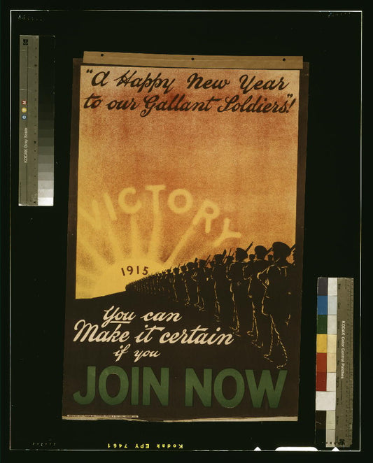 A picture of "A happy new year to our gallant soldiers!" You can make it certain if you join now