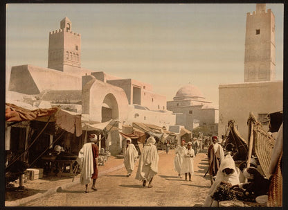 A picture of A mosque in the principal street, Kairwan, Tunisia