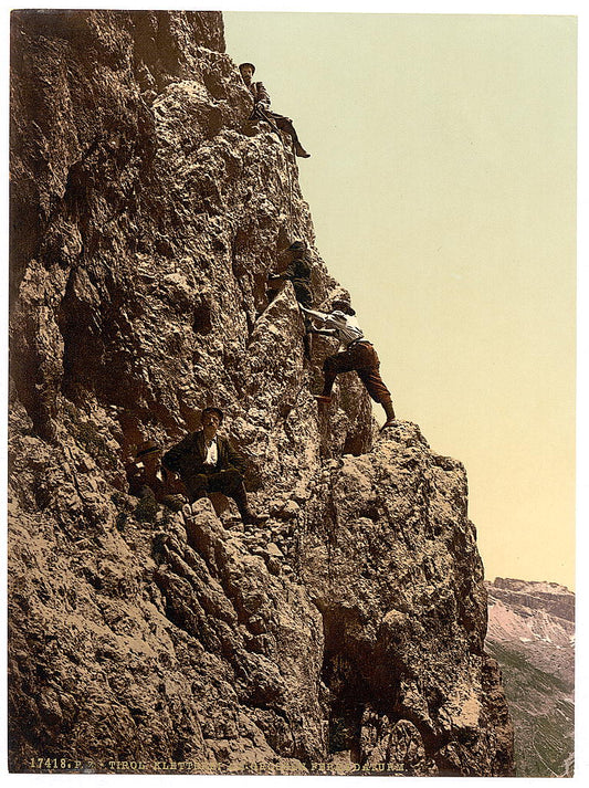 A picture of A steep climb, Tyrol, Austro-Hungary