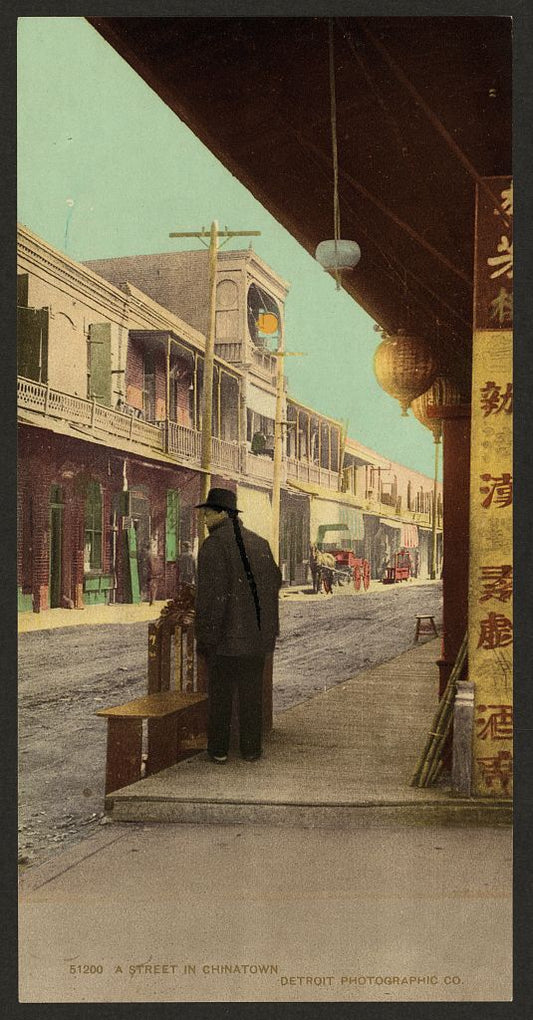 A picture of A street in Chinatown