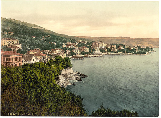 A picture of Abbazia, general view, Istria, Austro-Hungary
