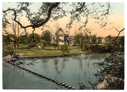 A picture of Abbey stepping stones, I, Bolton Abbey, England