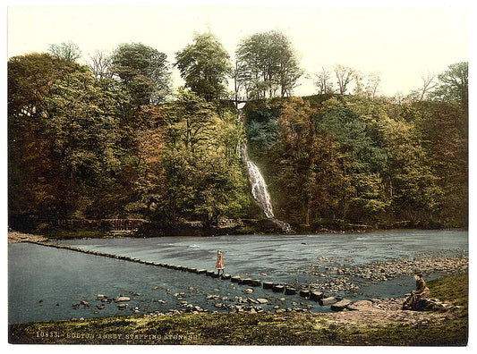 A picture of Abbey stepping stones, II, Bolton Abbey, England