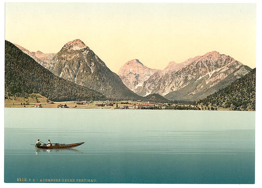 A picture of Achensee, towards Pertisau, Tyrol, Austro-Hungary