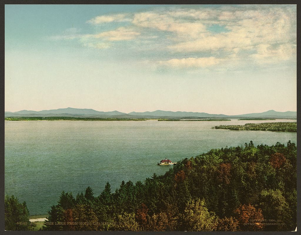 A picture of Across the lake from Hotel Champlain, N.Y.