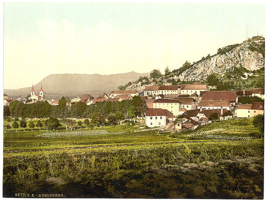 A picture of Adelsberg, general view, Carniola, Austro-Hungary