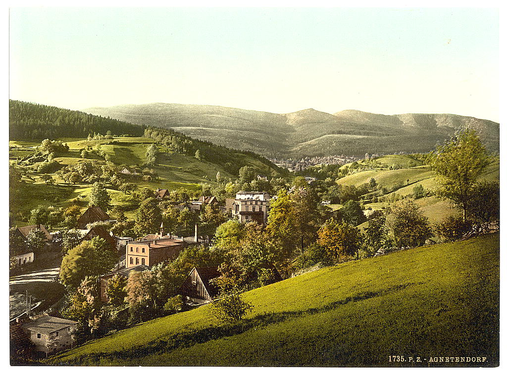 A picture of Agnetendorf, towards the Schneegruben, Riesengebirge, Germany