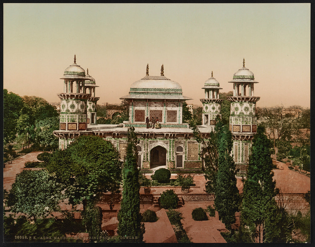 A picture of Agra. Mausoleum of Prince Etmad-Dowlah