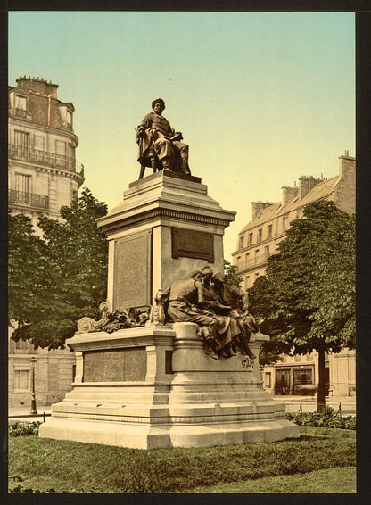 A picture of Alexandre Dumas' monument, Paris, France