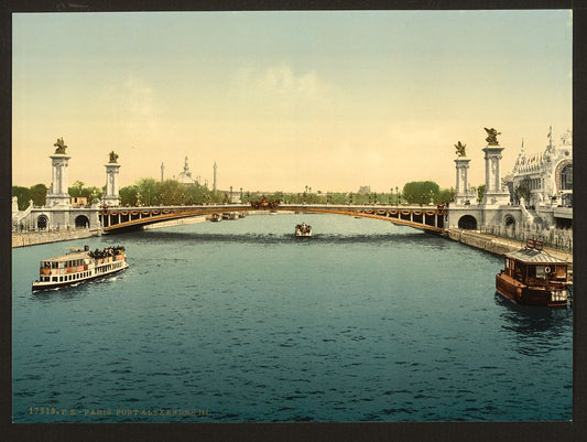 A picture of Alexandre III, bridge, Exposition Universal, 1900, Paris, France