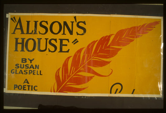A picture of "Alison's house" by Susan Glaspell A poetic romance.