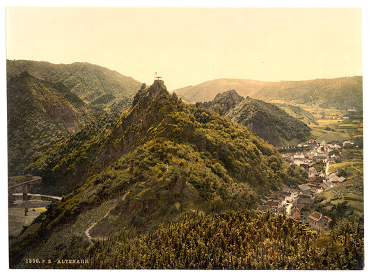 A picture of Altenahr and the White Cross, the Rhine, Germany