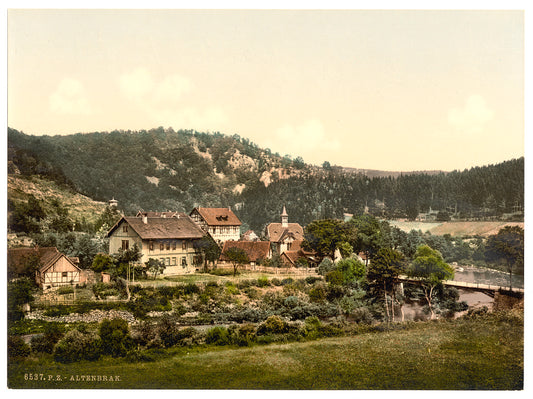 A picture of Altenbrak from the west, Hartz, Germany