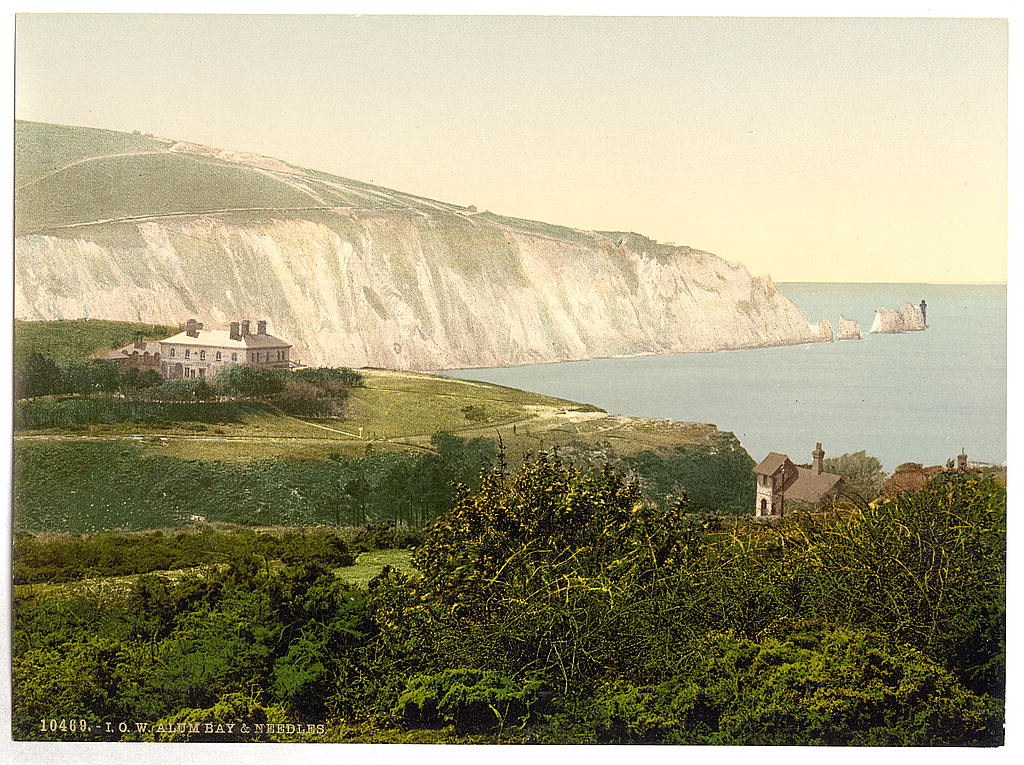 A picture of Alum Bay and the Needles, Isle of Wight, England