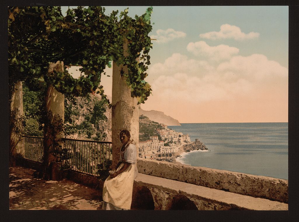 A picture of Amalfi, from the Capuccini, Naples, Italy