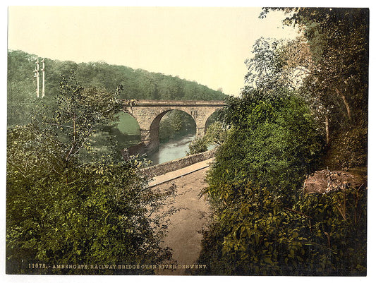 A picture of Ambergate, railway bridge over River Derwent, Derbyshire, England