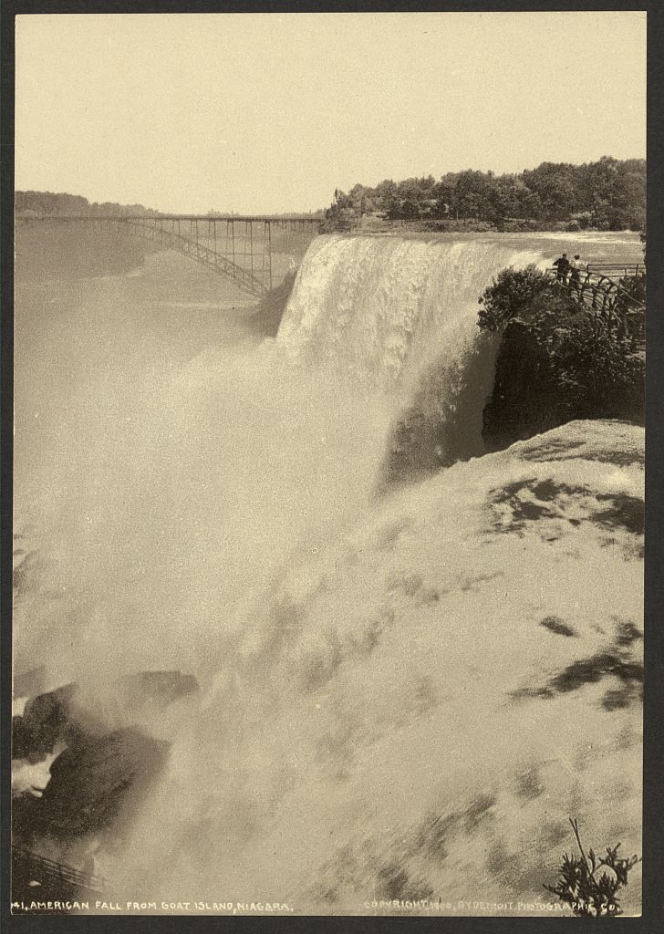 A picture of American Fall from Goat Island, Niagara