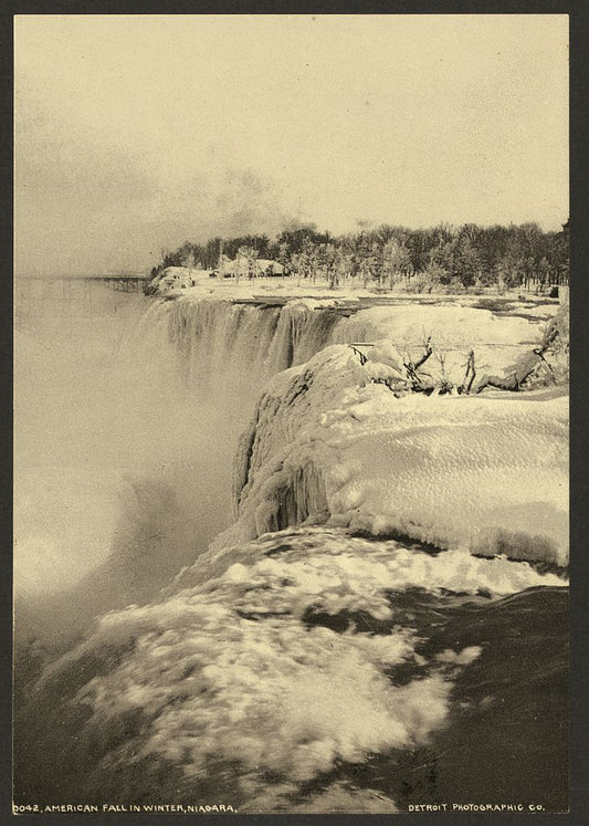 A picture of American Fall in winter, Niagara