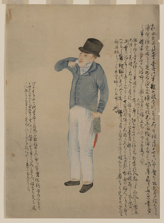 A picture of American sailor drinking