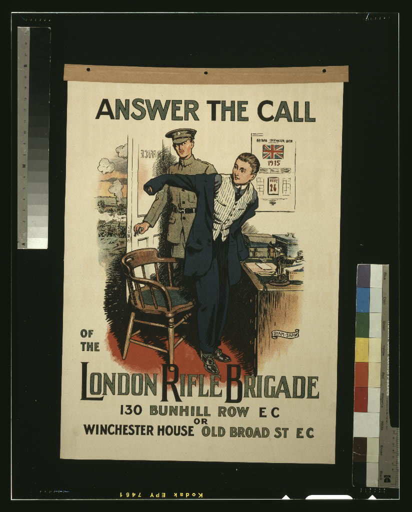 A picture of Answer the call of the London Rifle Brigade